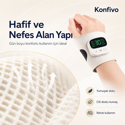 Konfivo Akıllı Bilek Destekleyici – 8 Mod, 30 Yoğunluk Seviyesi